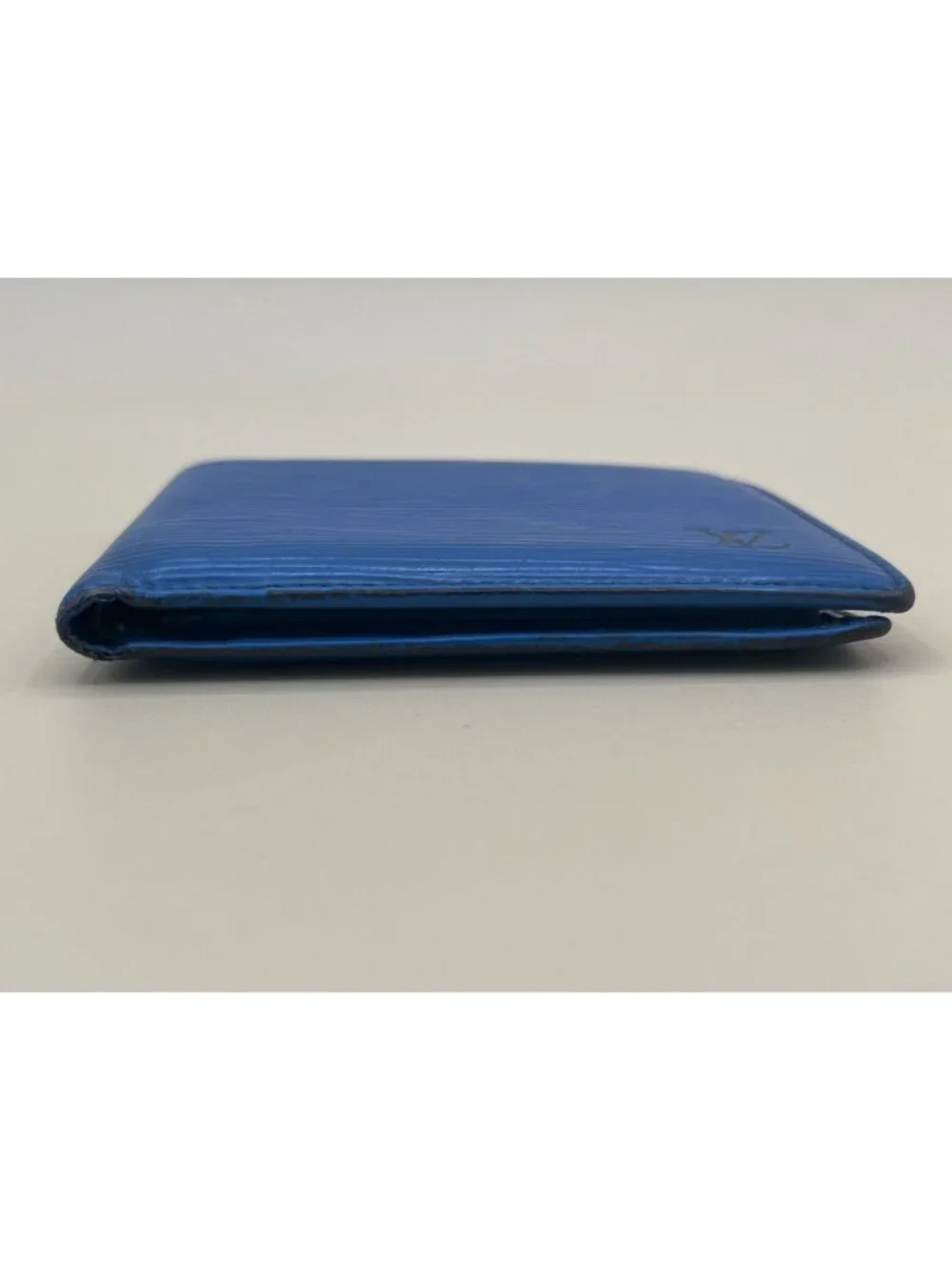 Louis Vuitton Blue Epi Leather Bifold Wallet With Coin Pocket